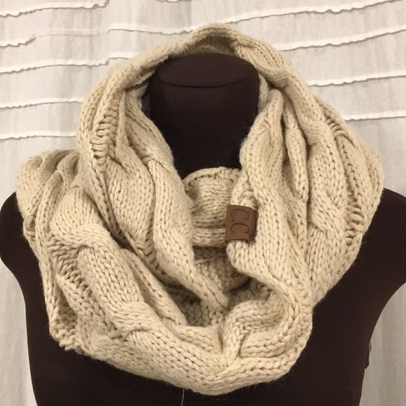 C.C Beanies infinity câble scarf tan,Icing beanie - Picture 2 of 8